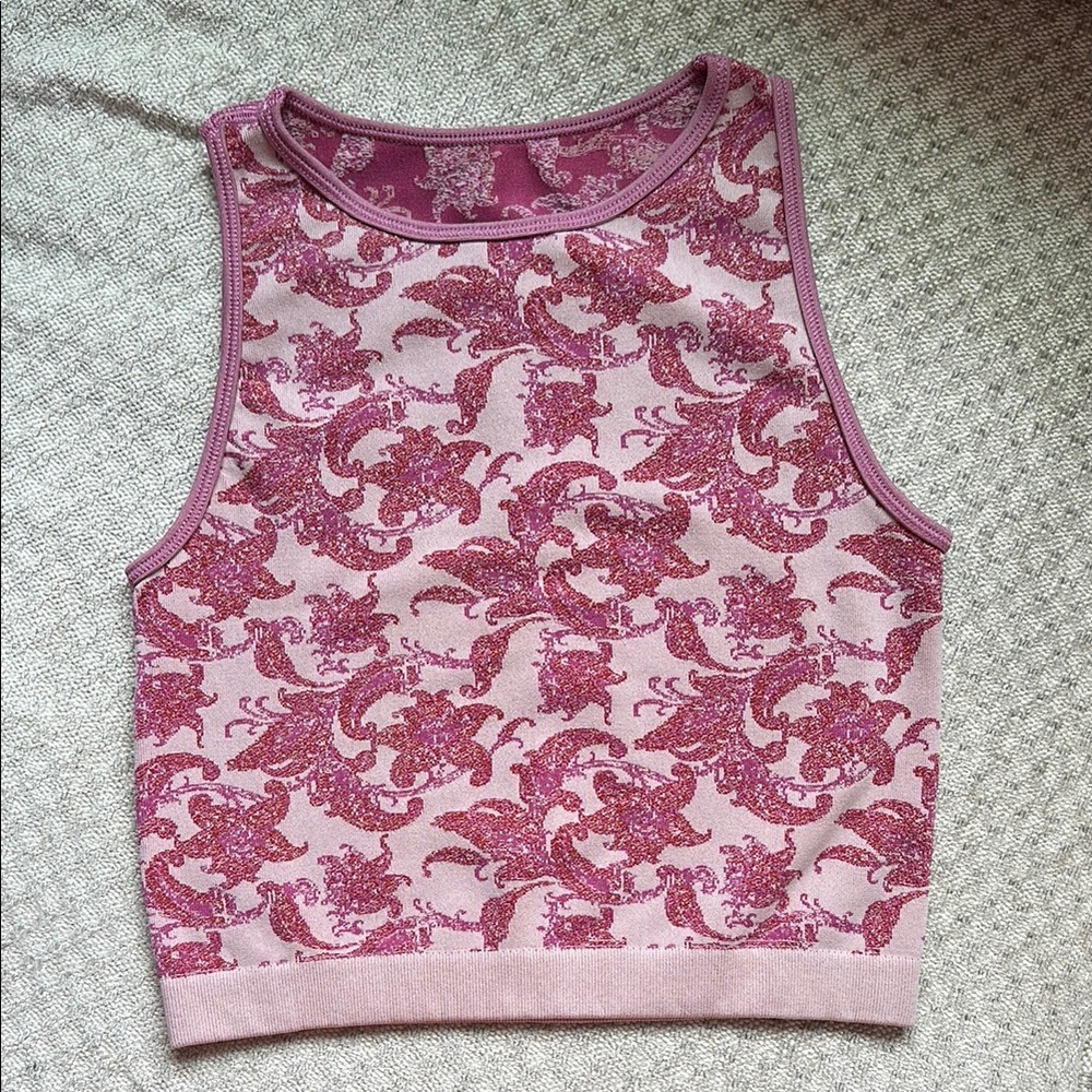 Anthro Patterned Sleeveless Top